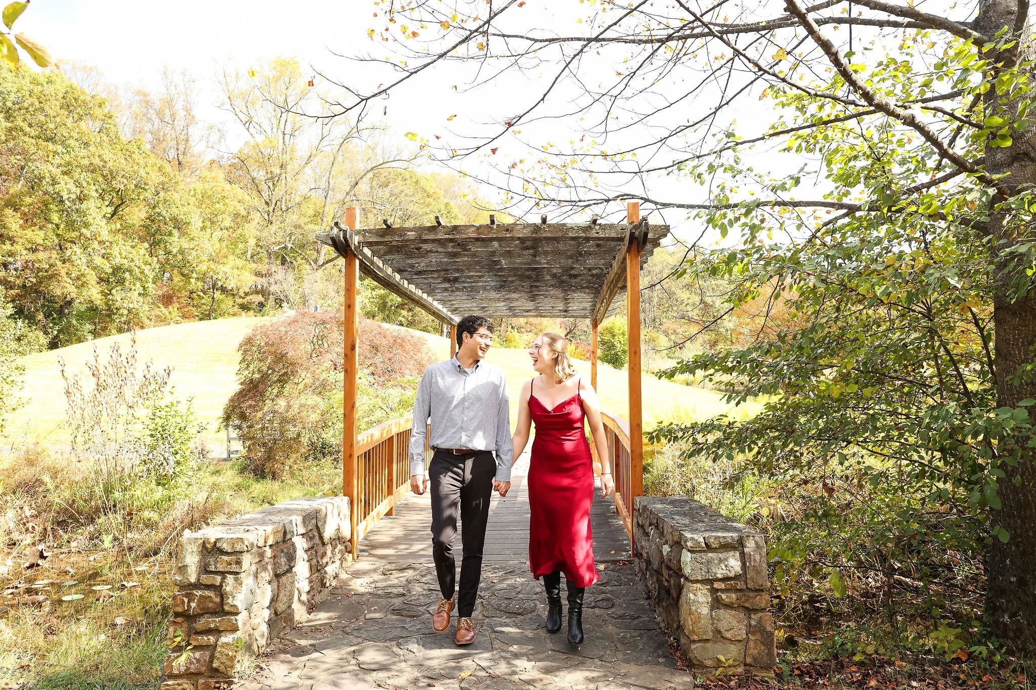 Meadowlark Botanical Gardens Surprise Proposal in Northern Virginia