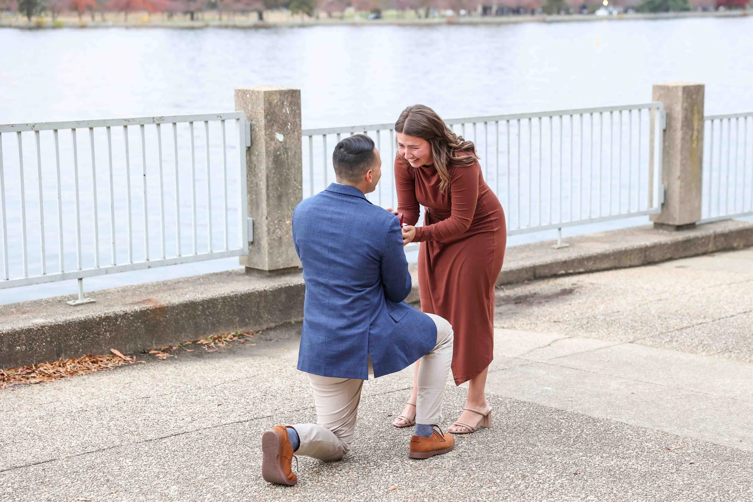 DC Waterfront Surprise Proposal at the Titanic Memorial