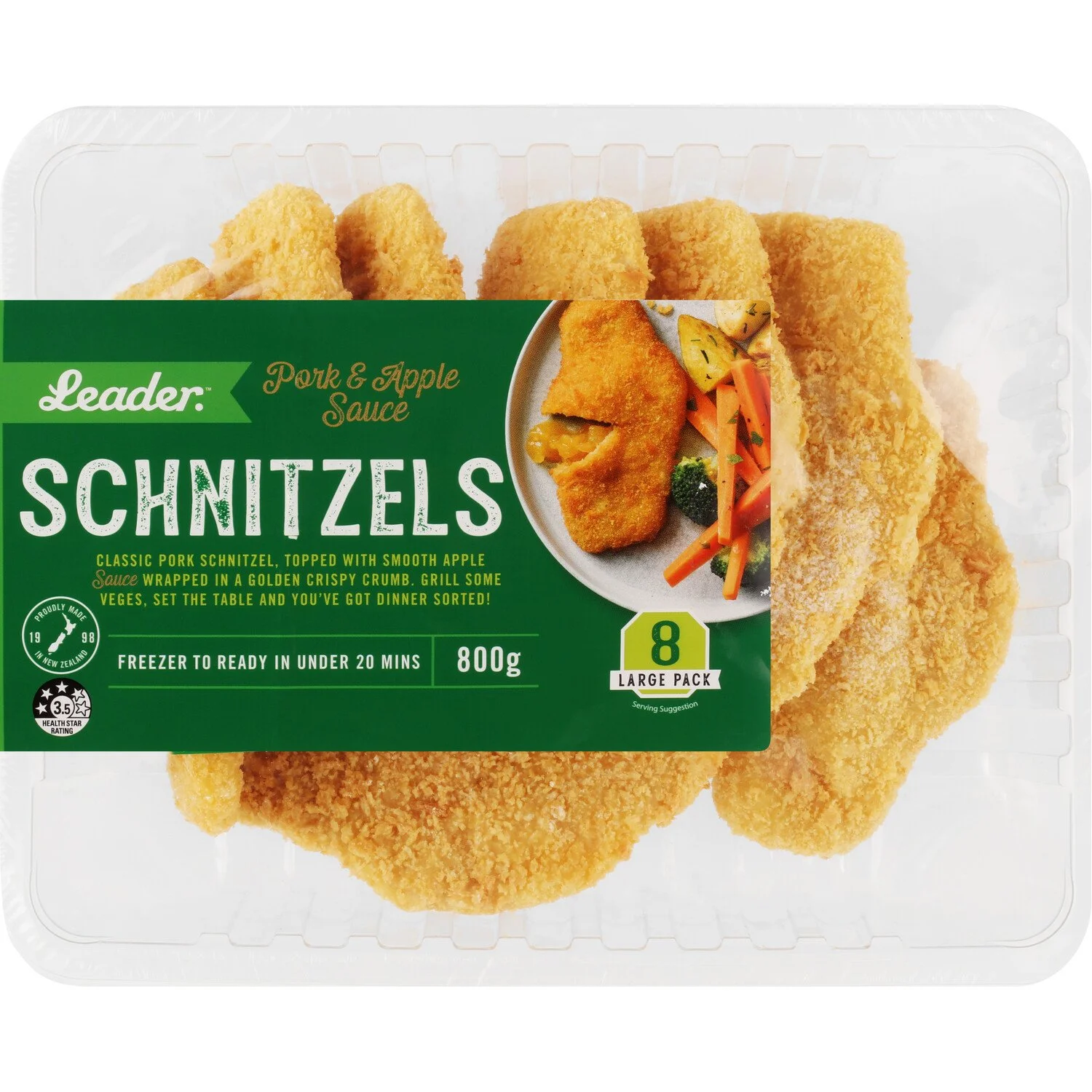 Pork & Apple Sauce Schnitzel — Leader NZ