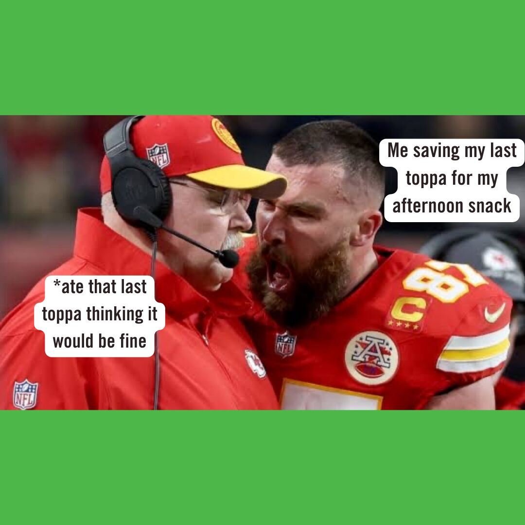 Is there anything worse? 😩⁠
⁠
⁠
⁠
⁠
⁠
⁠
#superbowl #traviskelce #chiefs #foodporn