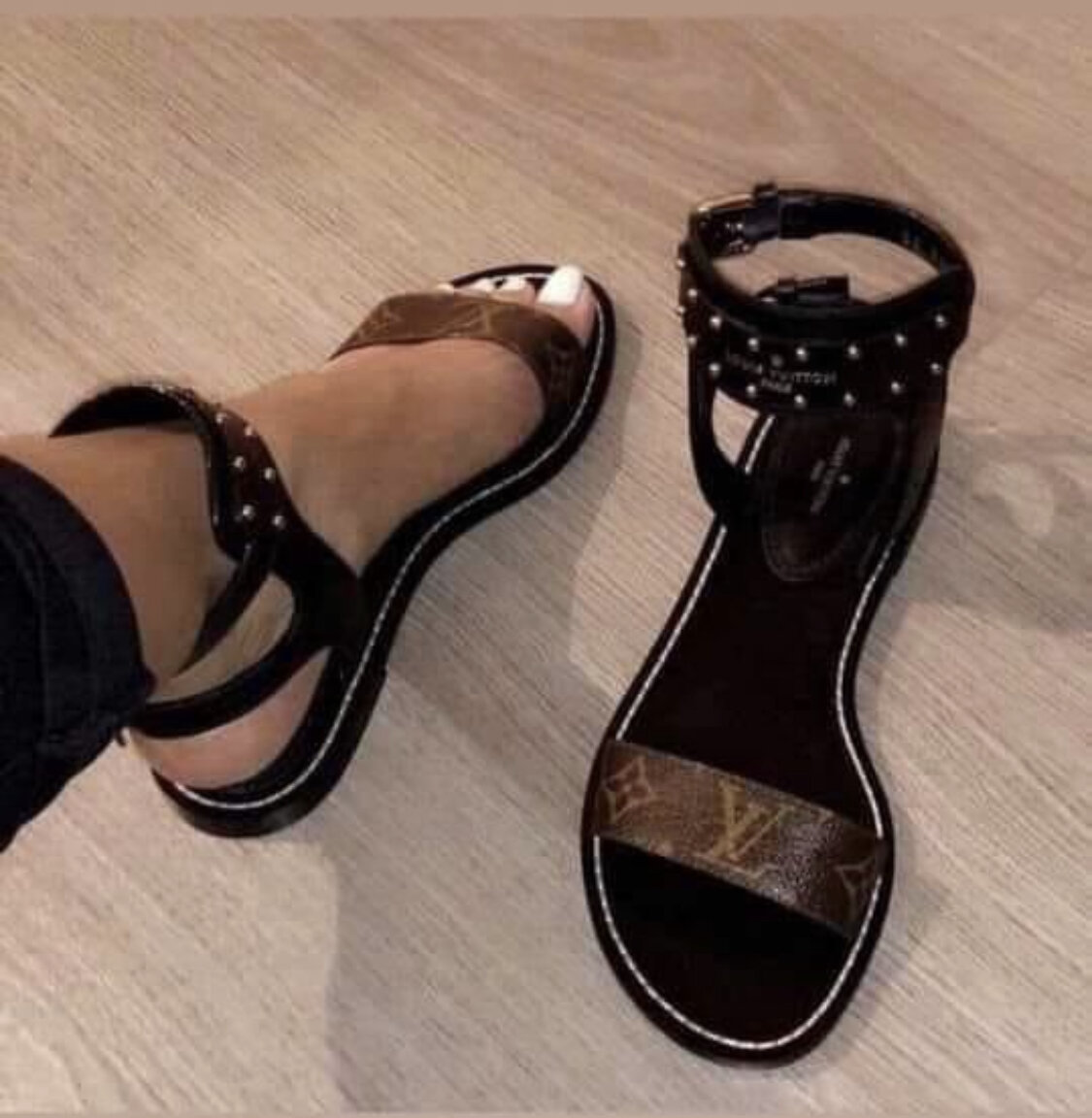 Louis Vuitton Monogram Sandals “Brown” Xquisite Threads
