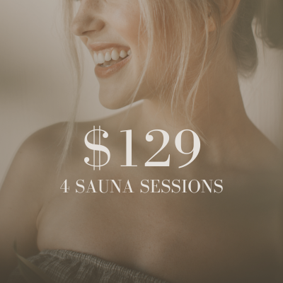 Private infrared sauna with red light therapy at The Skyn Distillery in Wayzata, MN designed to support detox and skin health.