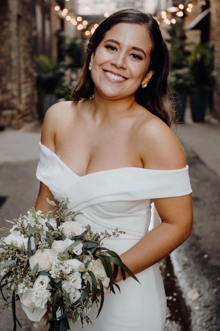 Bride’s acne transformation after custom facials and skincare routine at Wayzata bridal skincare studio before her wedding day.