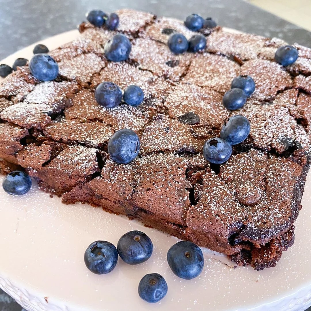 Lady Lolas Shares Her Deliciously Decadent LowFODMAP Blueberry Brownie