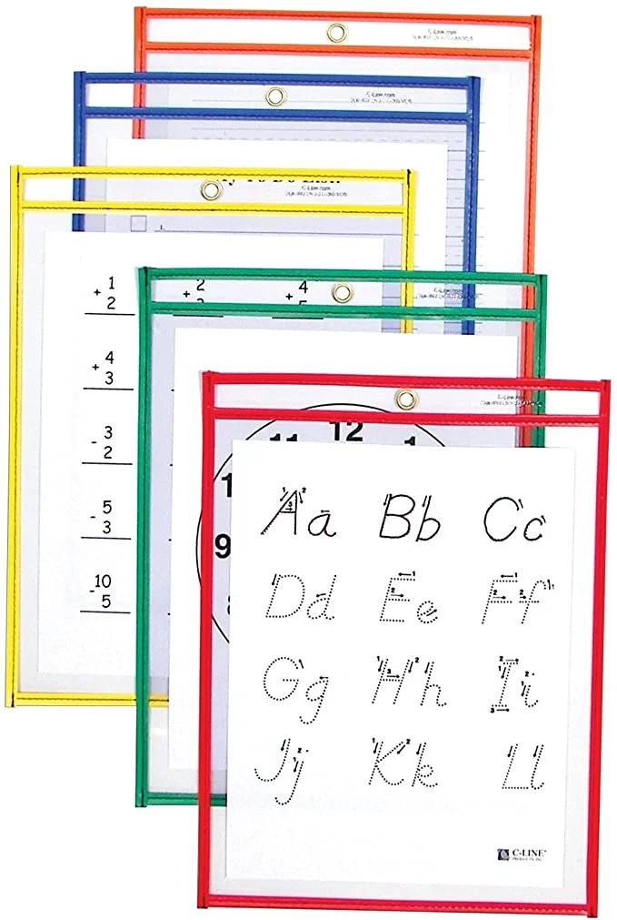 Kindergarten Work Mat Laminate Pockets