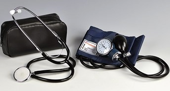 Blood pressure cuff and stethoscope set
