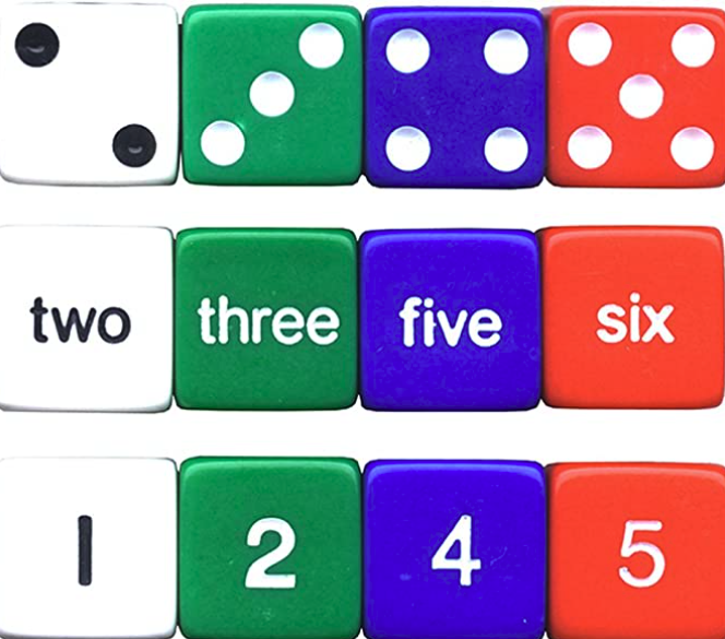 12 words, numbers dice