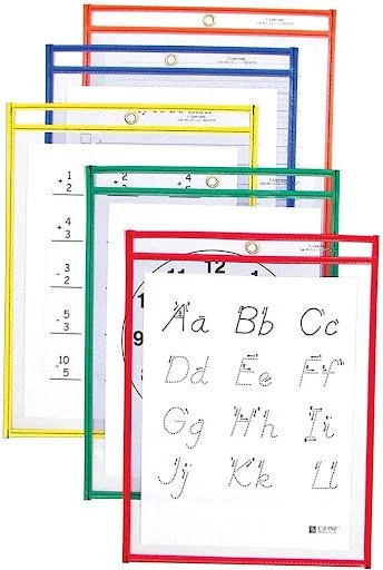 Dry Erase Work Mat Laminate Pockets