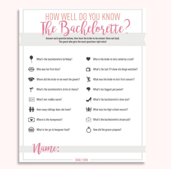 Bachelorette Party Accessoires 