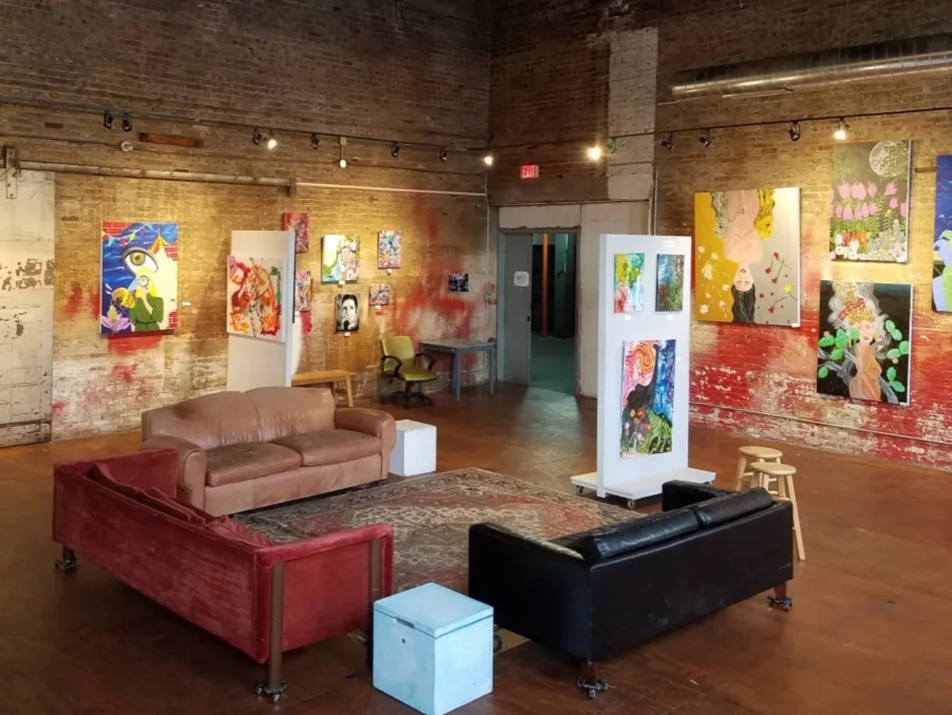 INDUSTRIAL BRICK ART LOFT FLEX SPACE — Art Room Events