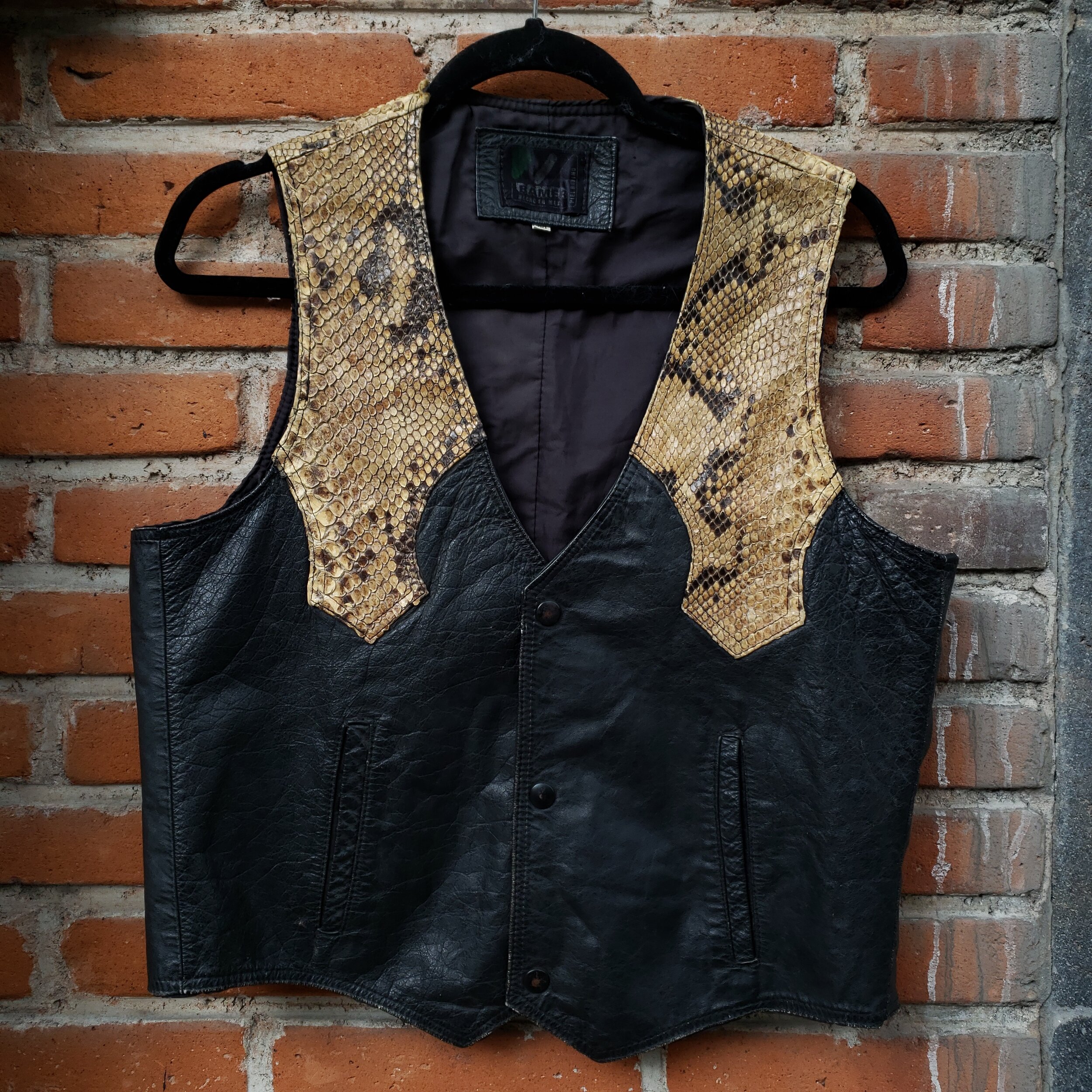 1970's Snake Leather Vest