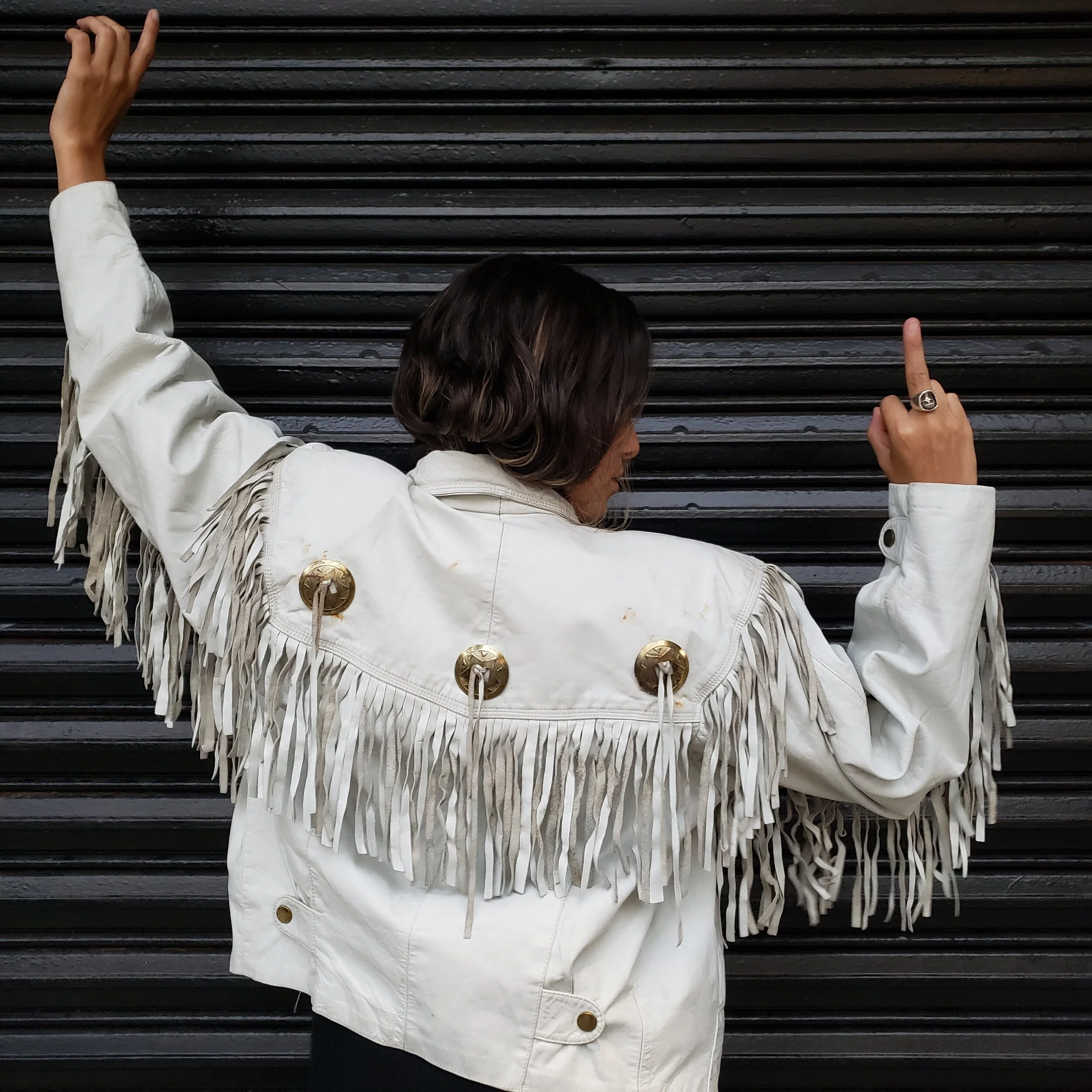 1970's Elvis Fringe Leather Jacket