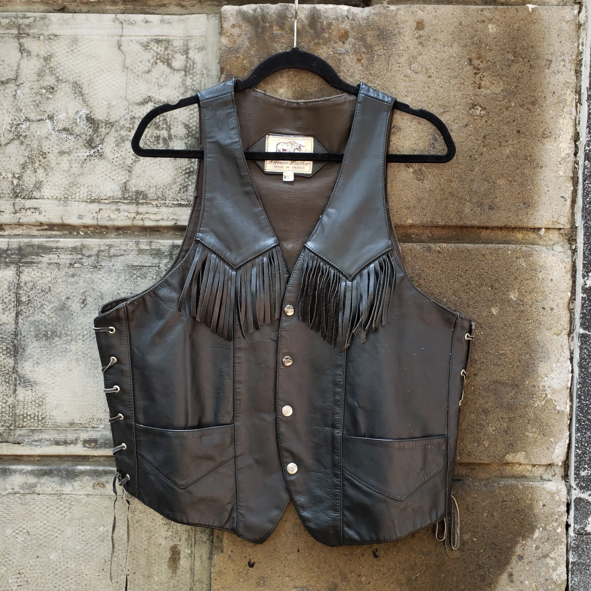 1970's Fringe Leather Vest