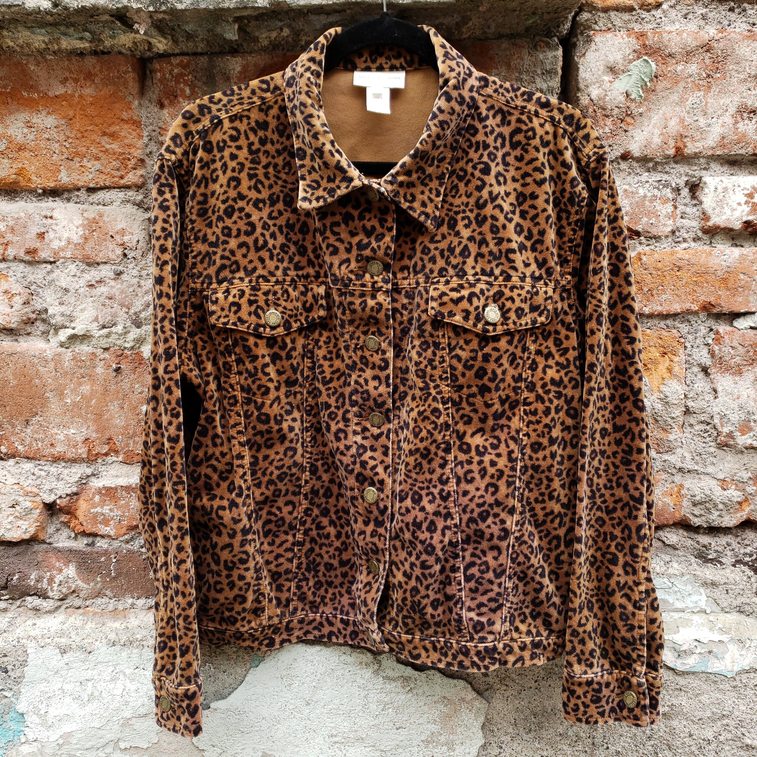 Wild Dreams Leopard Print Trucker Jacket