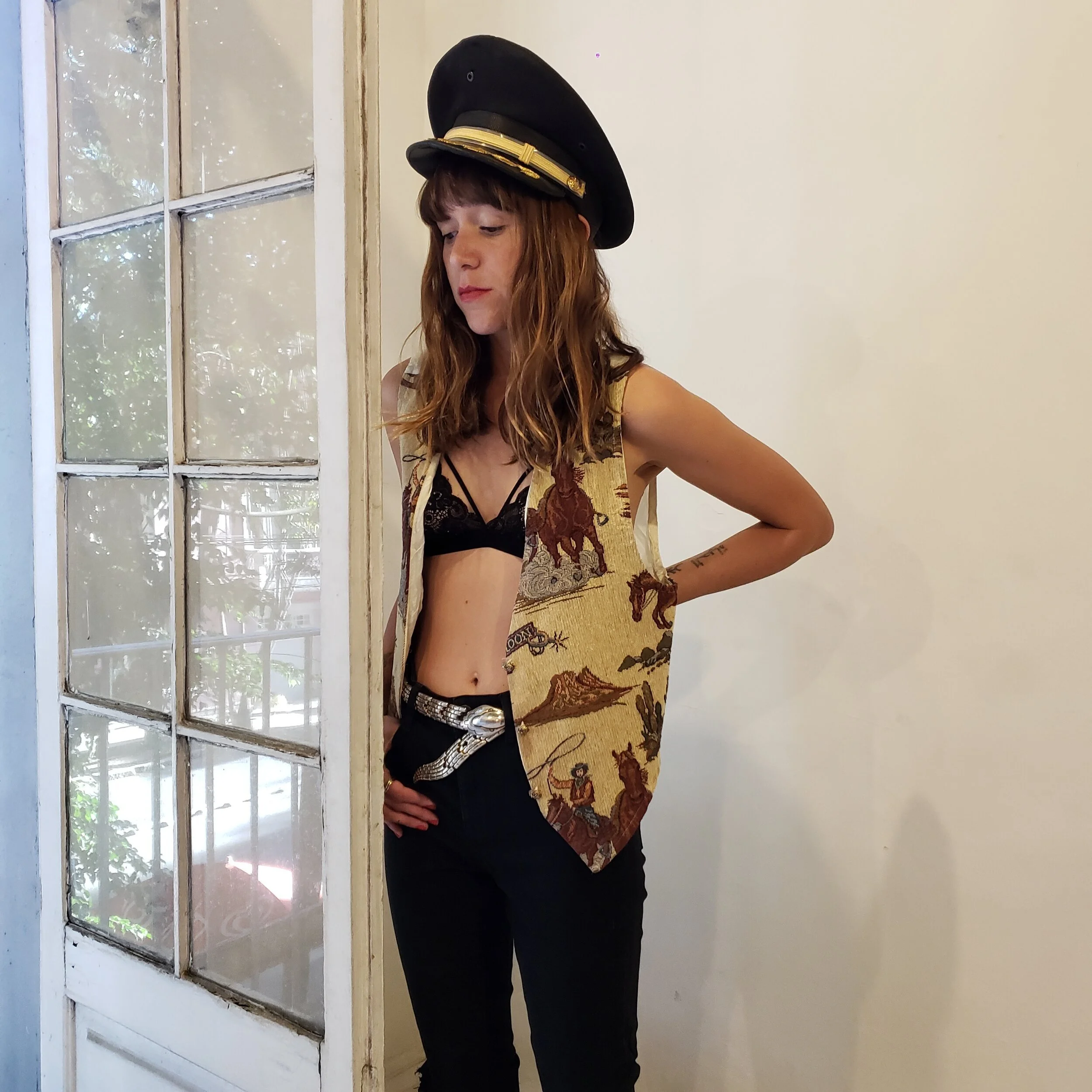 1970's Backroad Blues Western Vest