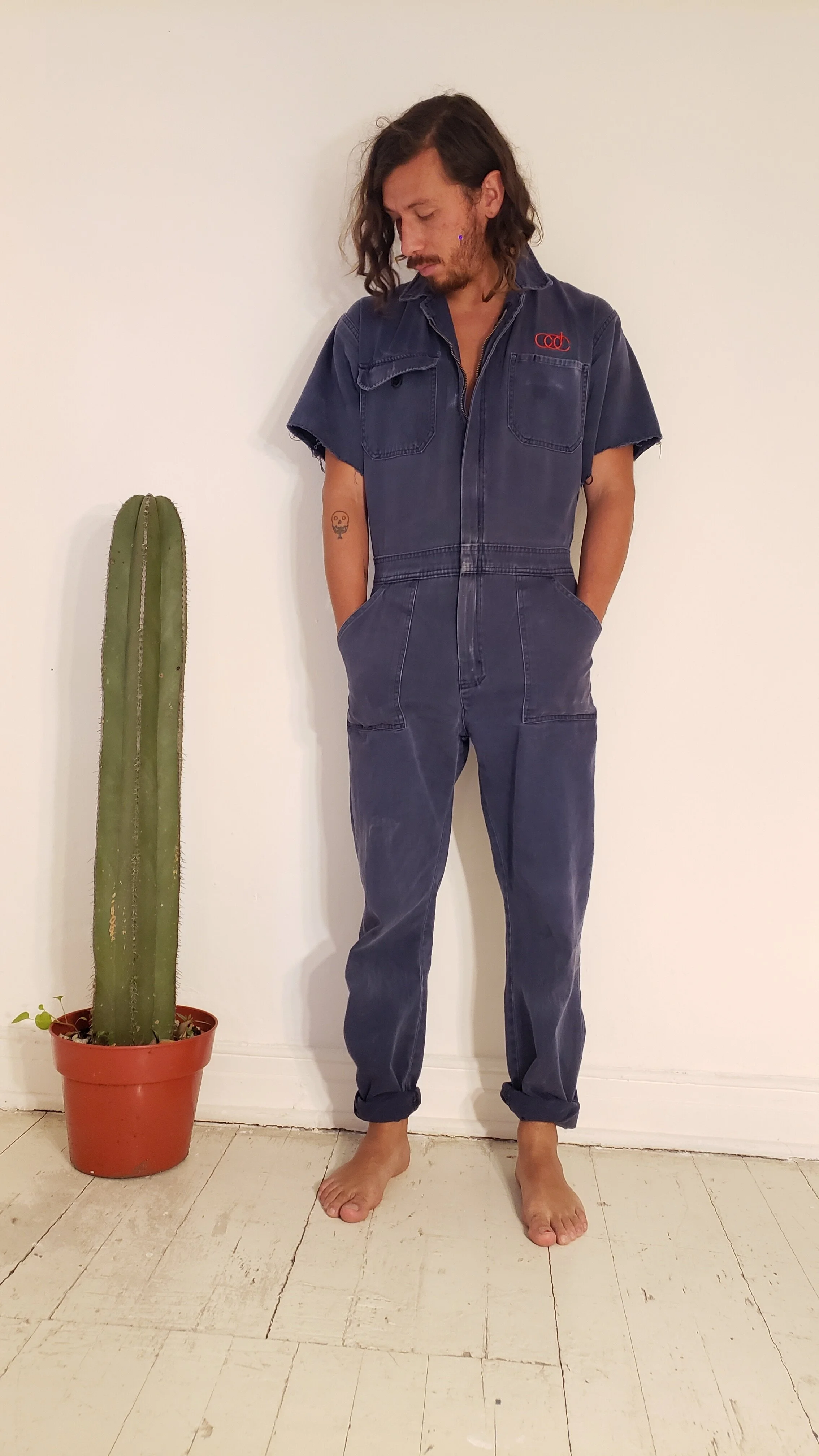 1990's Trashed Work Overall