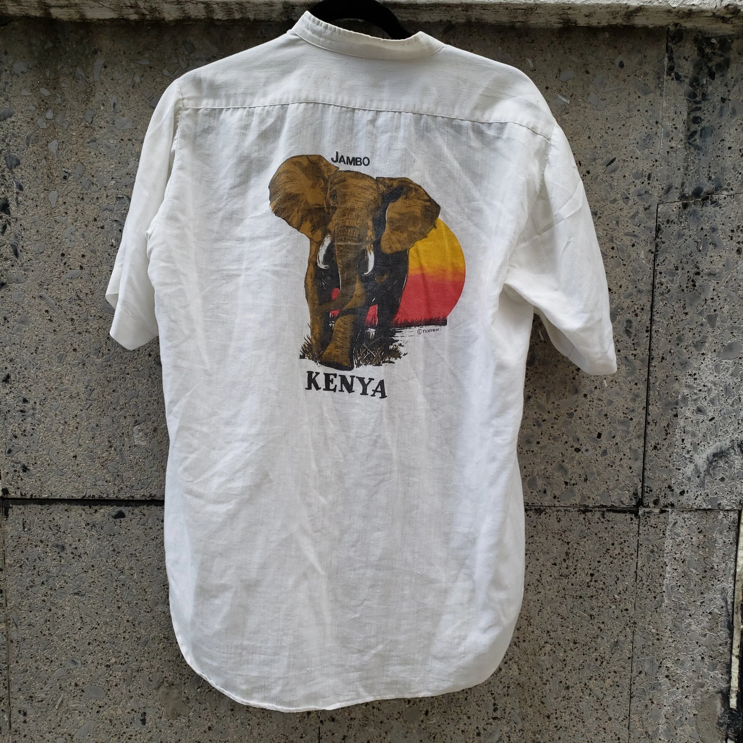 1970's Button Up Jambo Kenya Souvenir