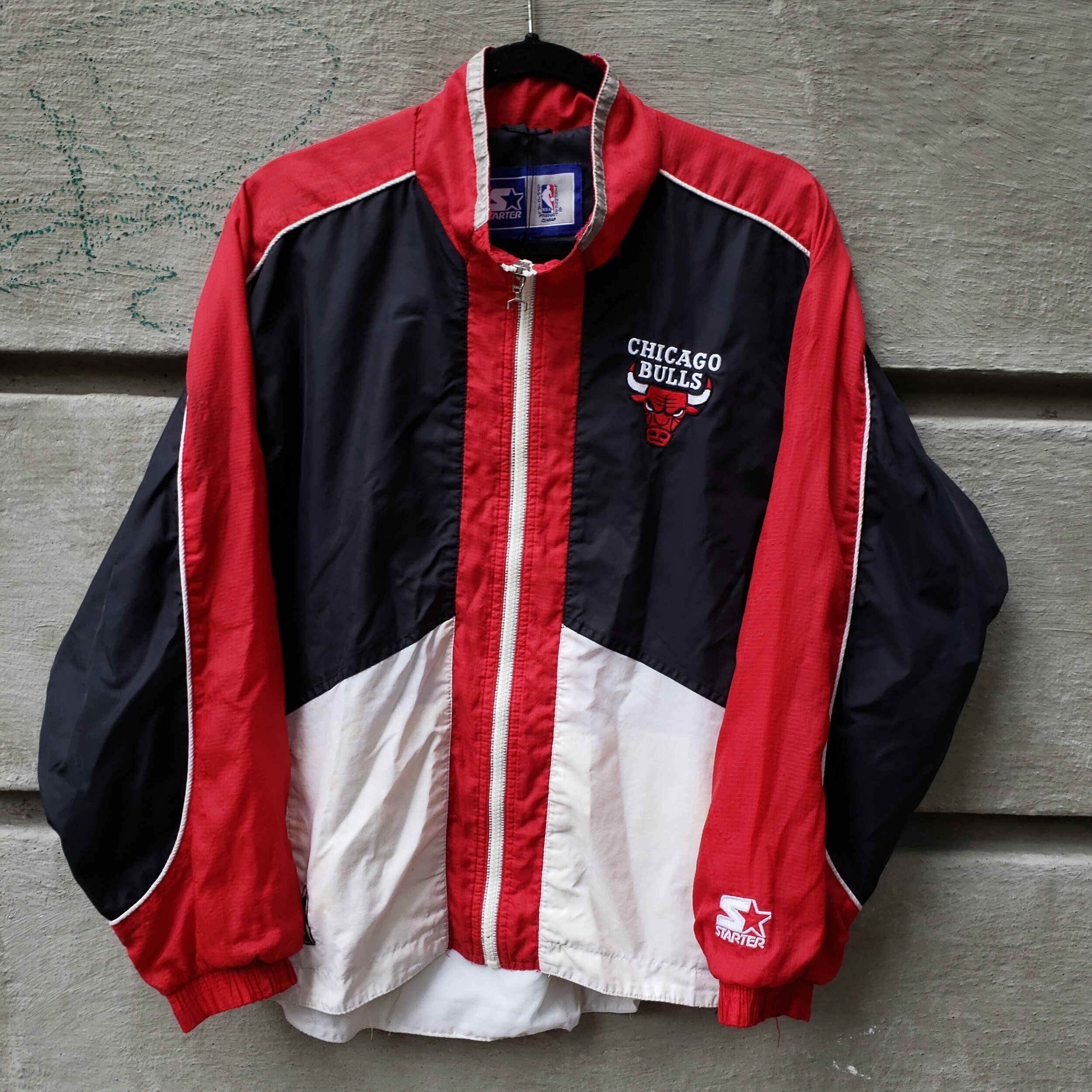 90's Chicago Bulls Starter Windbreaker Jacket