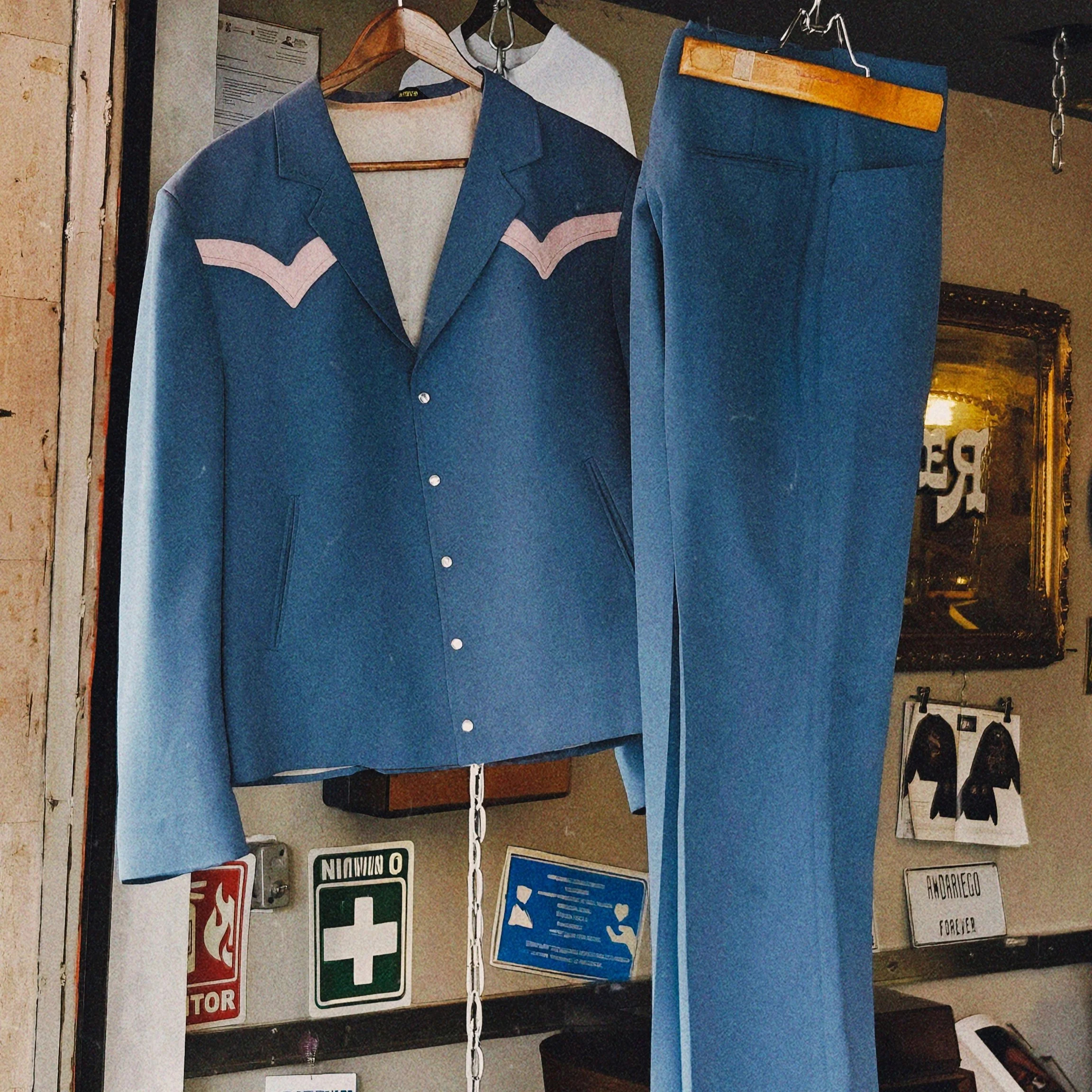 1970’s Blue Western Suit Set