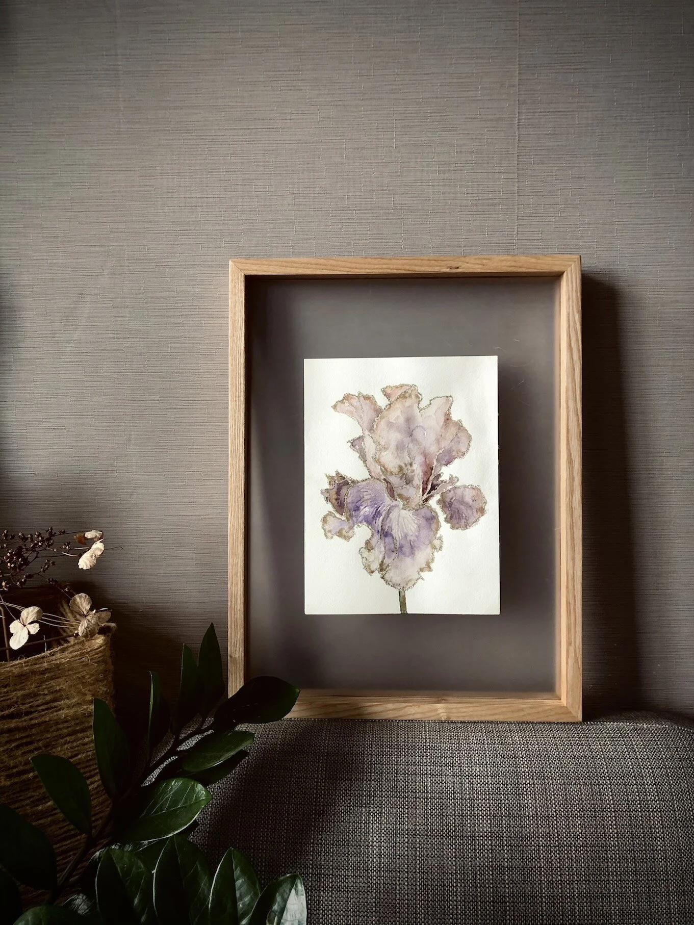 Floral Watercolor Paining - Mother Iris-6