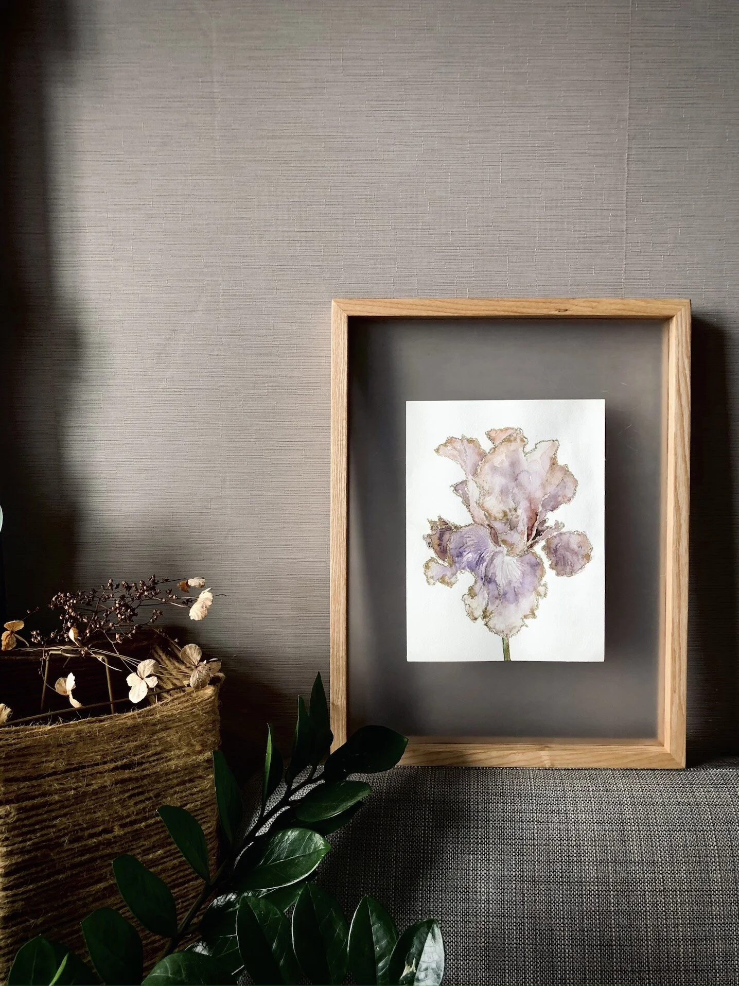 Floral Watercolor Paining - Mother Iris-7