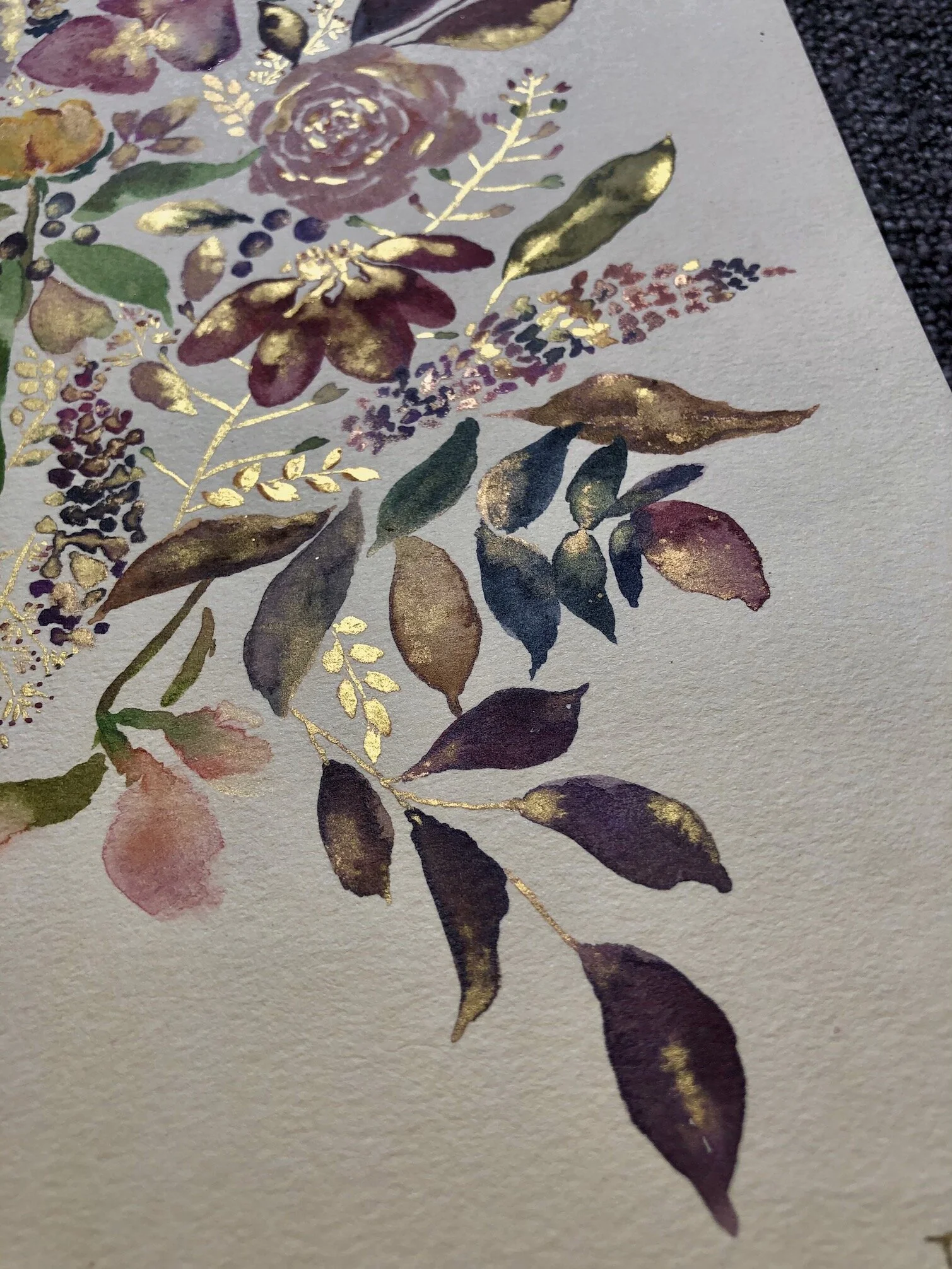 floral watercolor painting - love being yourself 7
