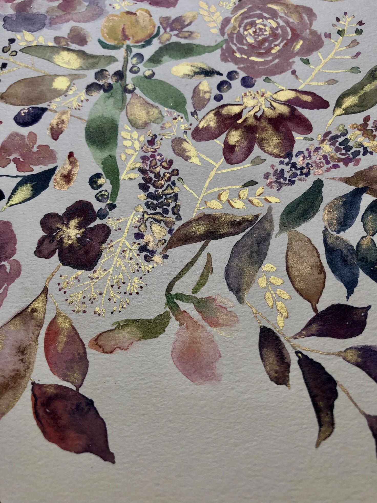 floral watercolor painting - love being yourself 5