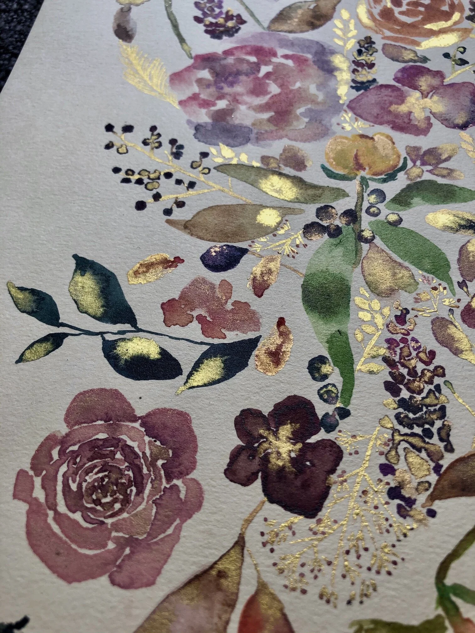 floral watercolor painting - love being yourself 6