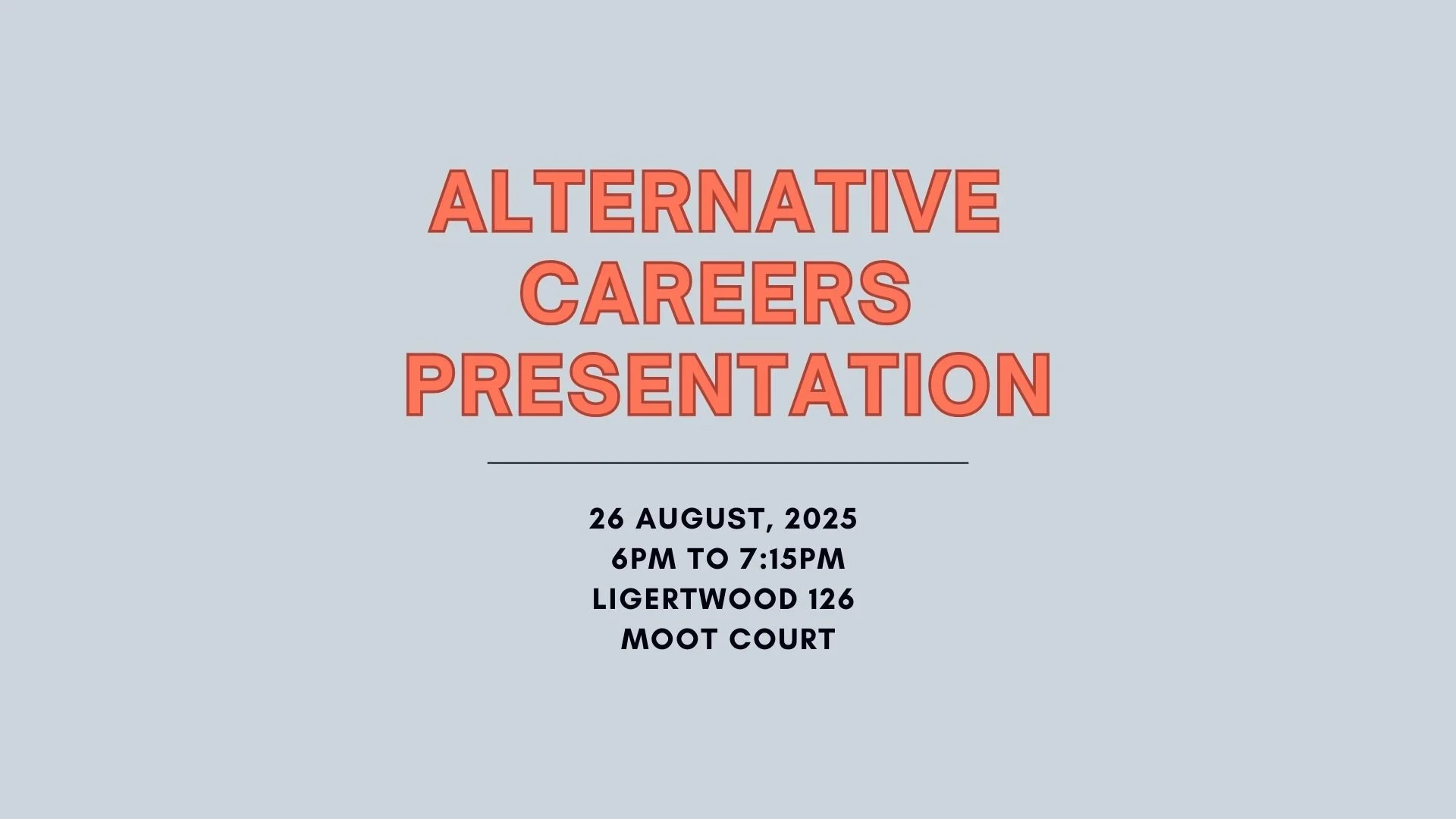 Alternative Careers Presentation