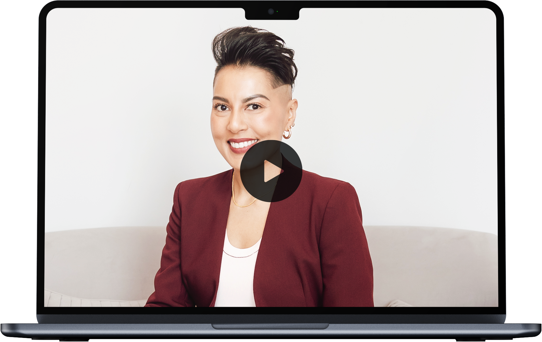 A Macbook Mockup of Sharon's Diplomacy & Tact Online Training