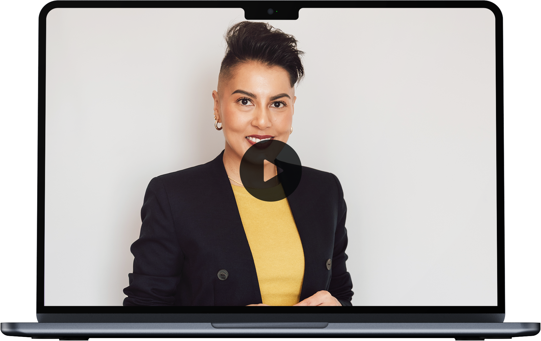 A Macbook Mockup of Sharon's Leadership As A Skill Online Training