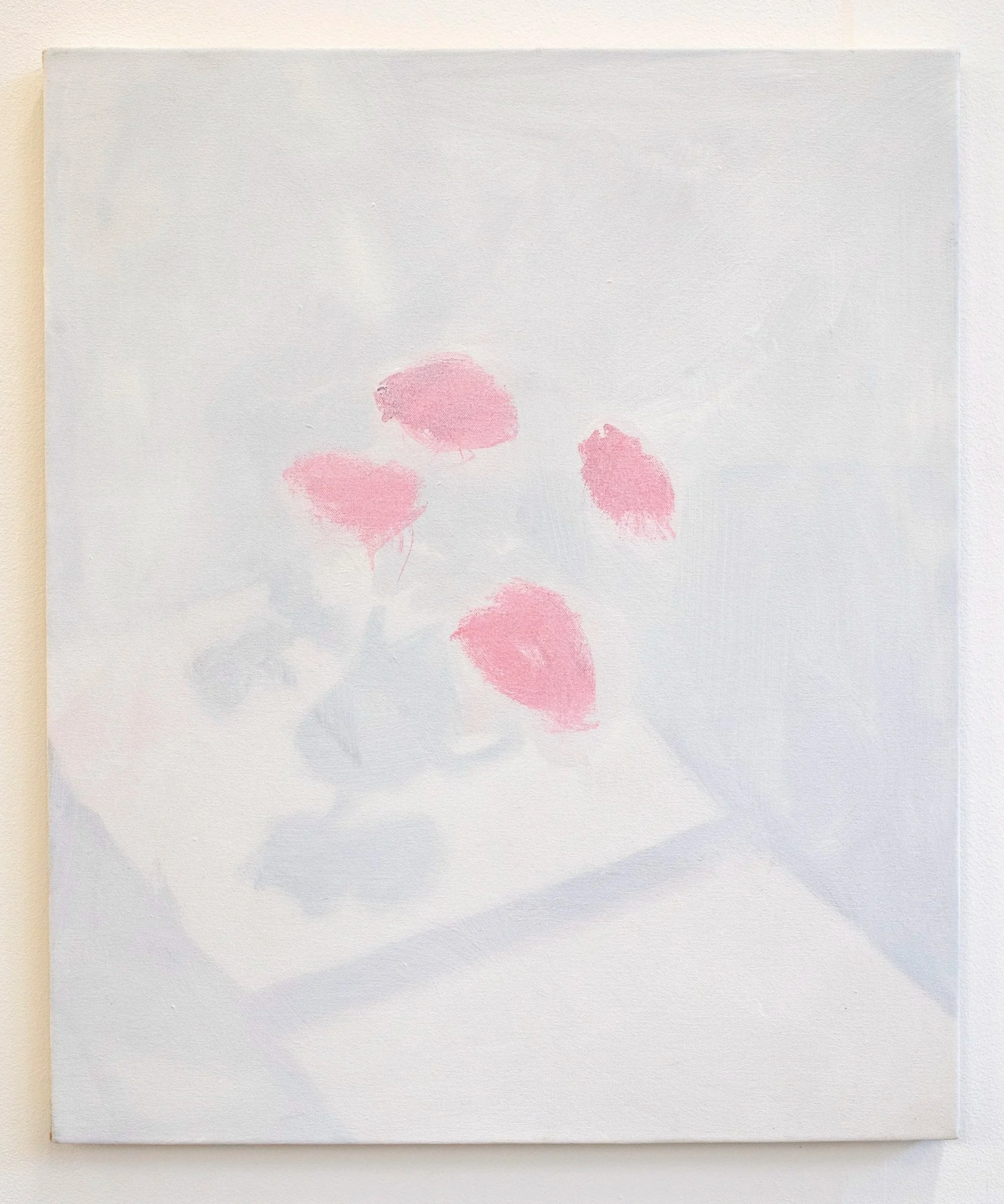 This will crack, 2022, Oil and gesso on canvas, 61.5x51 cm