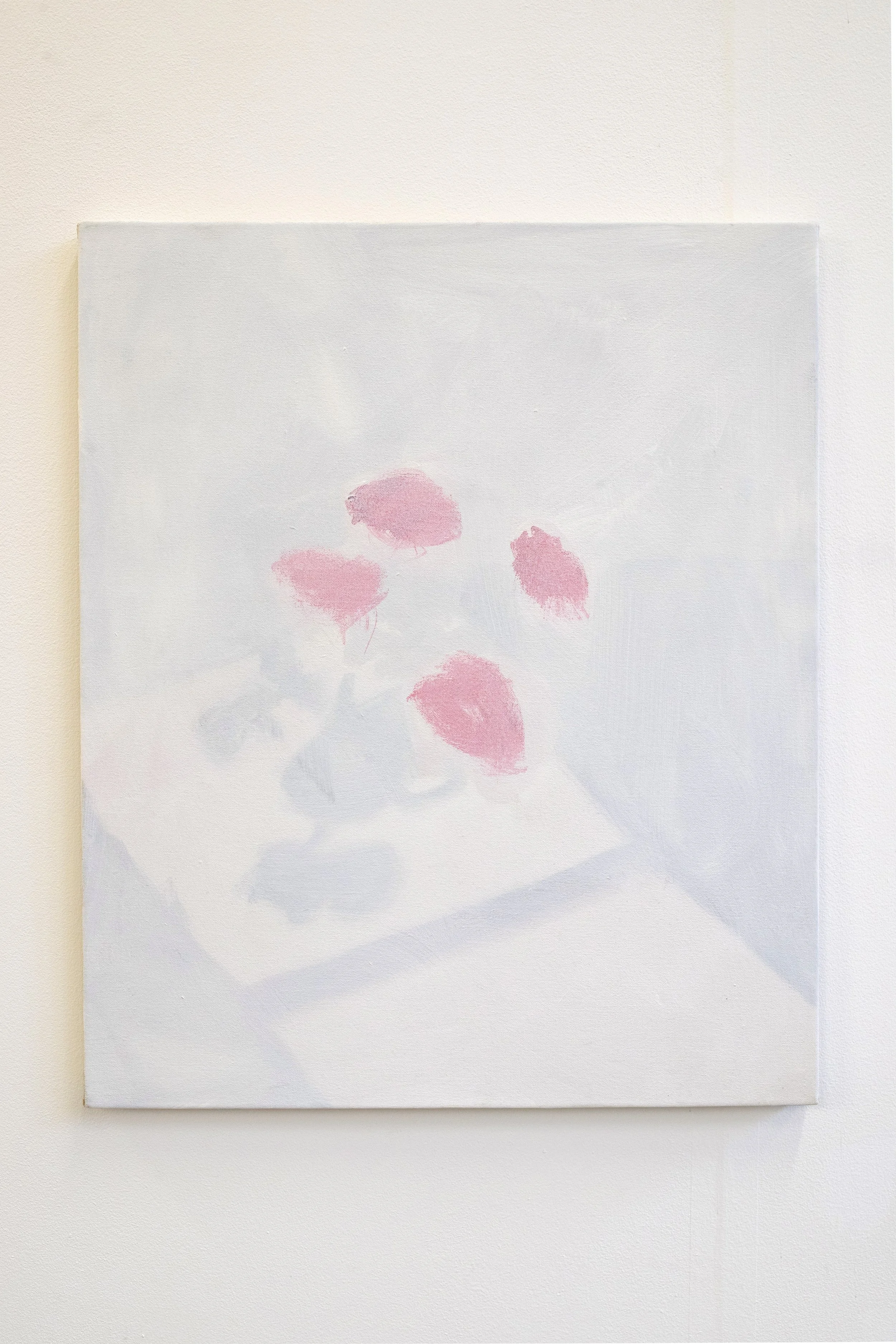 This will crack, 2022, Oil and gesso on canvas, 61.5x51 cm