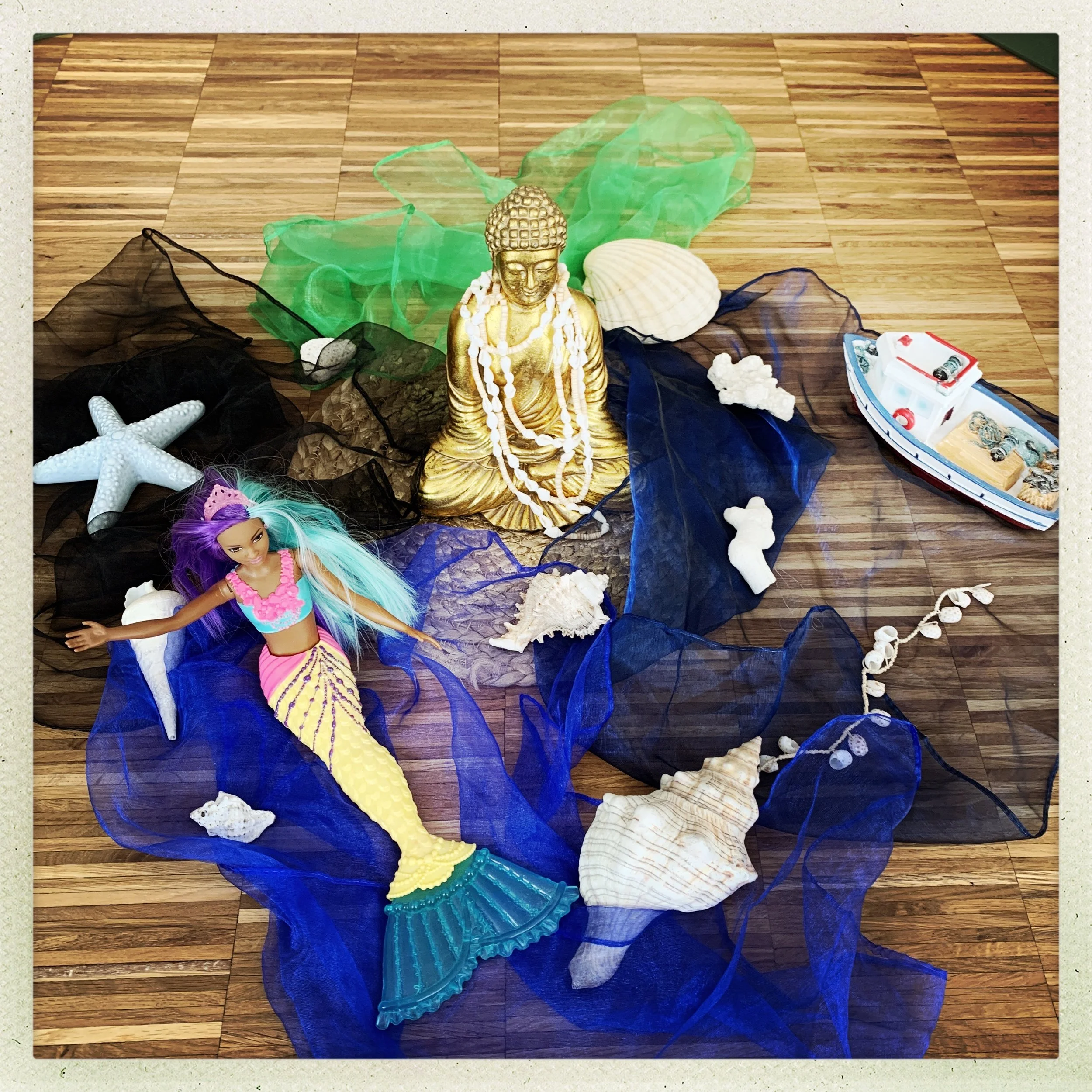 Ideen für eine Kinderyoga Stunde zum Thema Meer