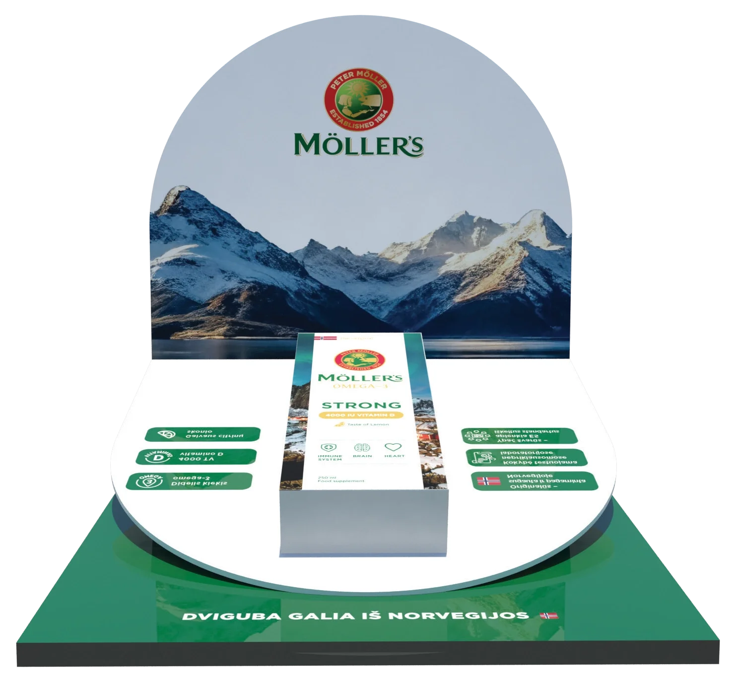 MÖLLER’S display stand