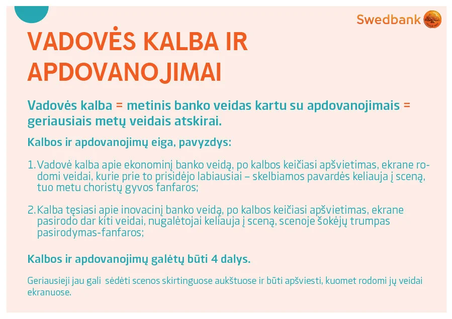 SWEDBANK pasiūlymo prezentacija