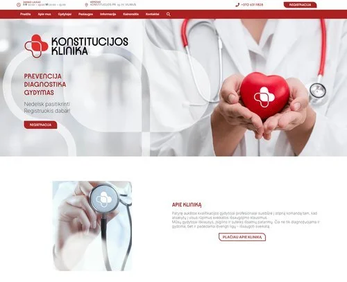 KONSTITUCIJOS KLINIKA website