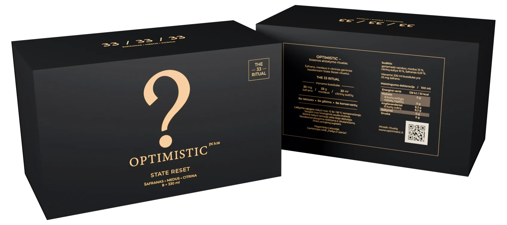 OPTIMISTIC packaging