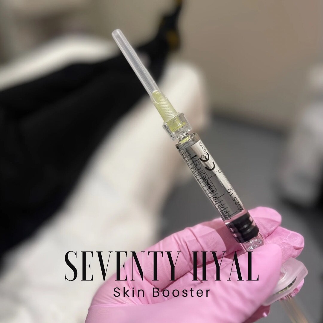 Experience the ultimate skin glow-up with Seventy Hyal Skin Booster! Offering multiple benefits for your skin, including:

- Reduction of fine lines and wrinkles
- Deep hydration
- Boosting collagen and elastin production
- Improved skin texture and 