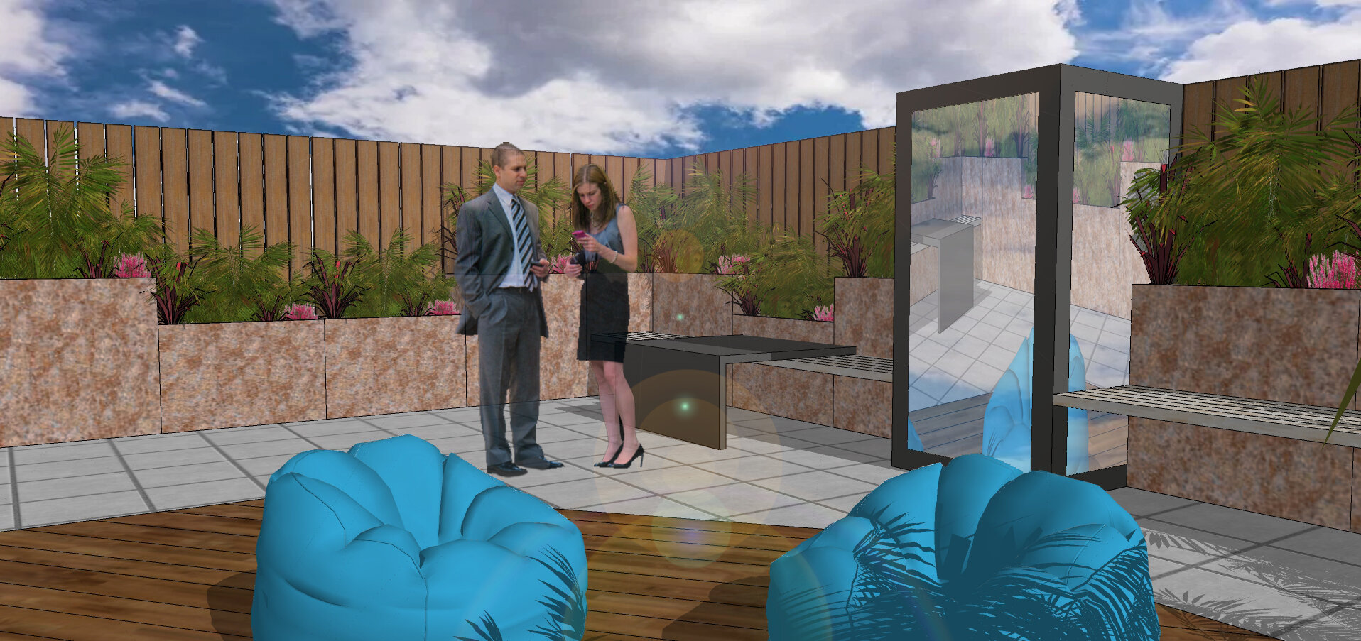 3D Visual Concept of the Space, Sketch-up