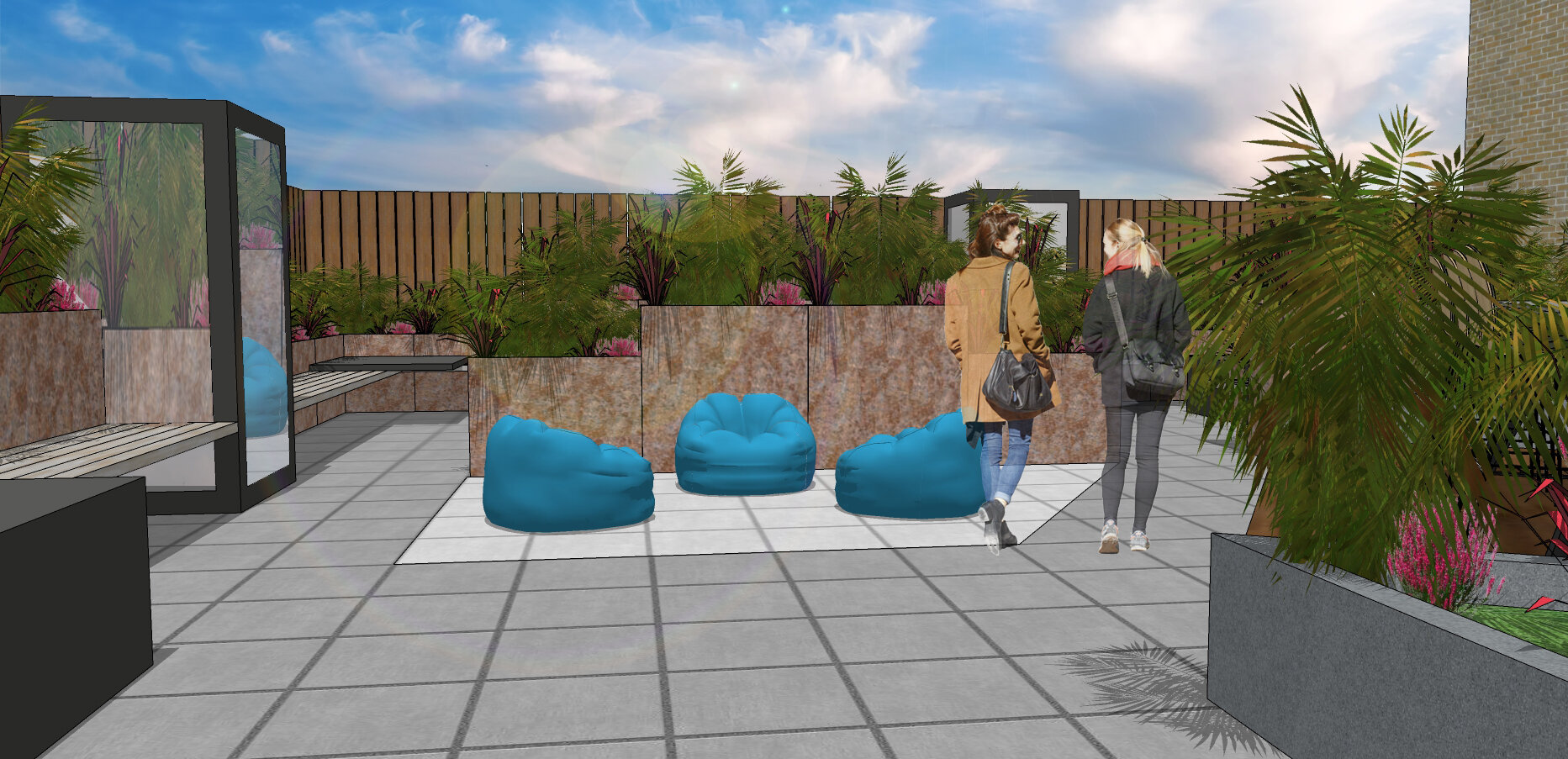 3D Visual Concept of the Space, Sketch-up