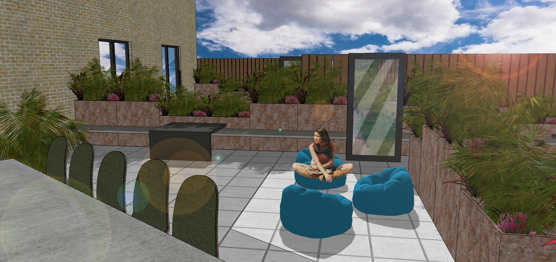3D Visual Concept of the Space, Sketch-up