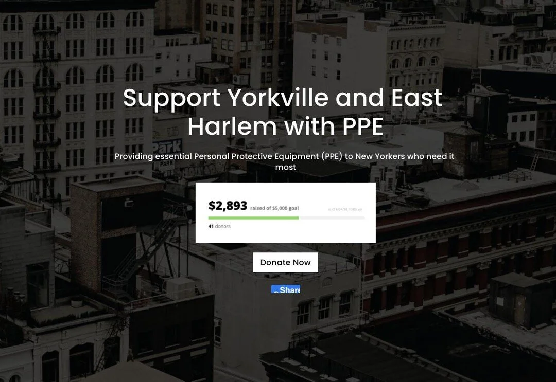 Please consider supporting Yorkville and East Harlem with PPE. Visit and share our fundraiser: https://www.covid.cm/yorkville-eastharlem-ppe-relief-1 Thank you!