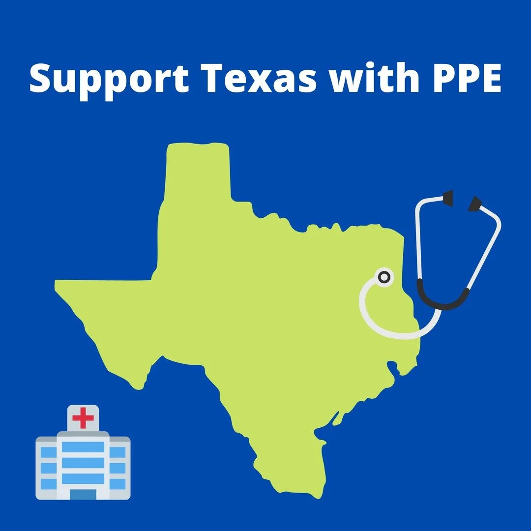 Healthcare workers are our first line of defense. Their safety relies on Personal Protective Equipment, including respirators, gloves, face shields, and gowns. Help support frontline healthcare workers in Texas with PPE and Masks: https://www.gofundme.com/f/help-texas-coronavirus-ppe-fund