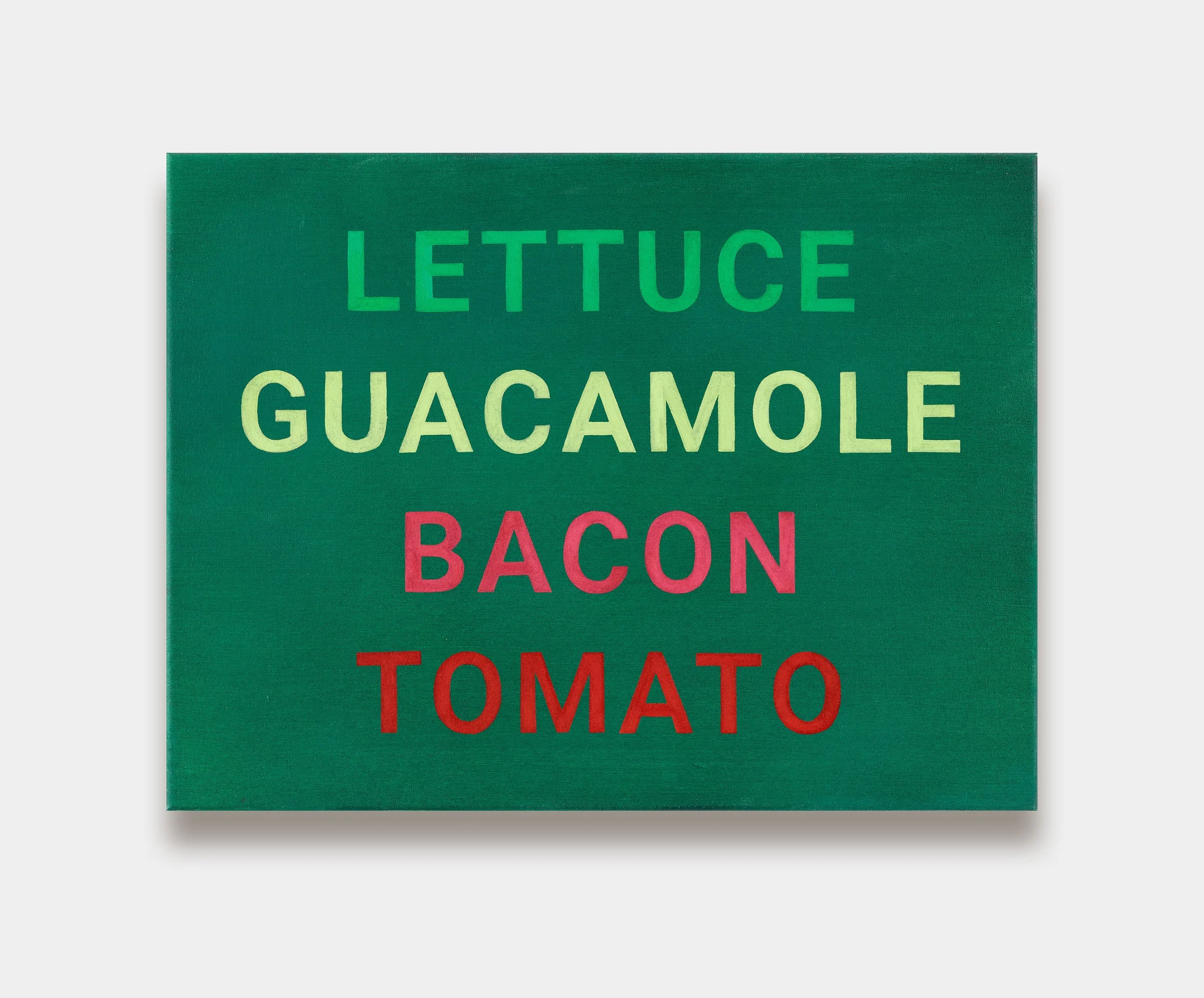 'Another sandwich' (2025). 
Oil on canvas. 
Photo credit: Michael Pollard