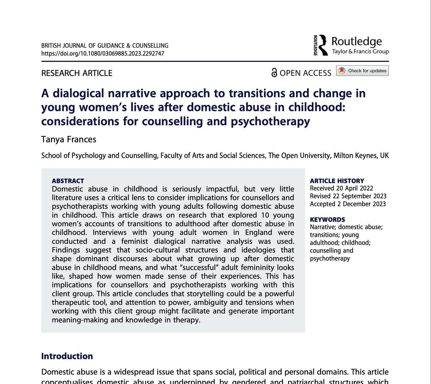 And a new publication to end the month on. Always curious to hear thoughts and have more conversations as I see writing and thinking through these things as a dialogical and evolving process. I originally wrote this paper a couple of years ago and I 