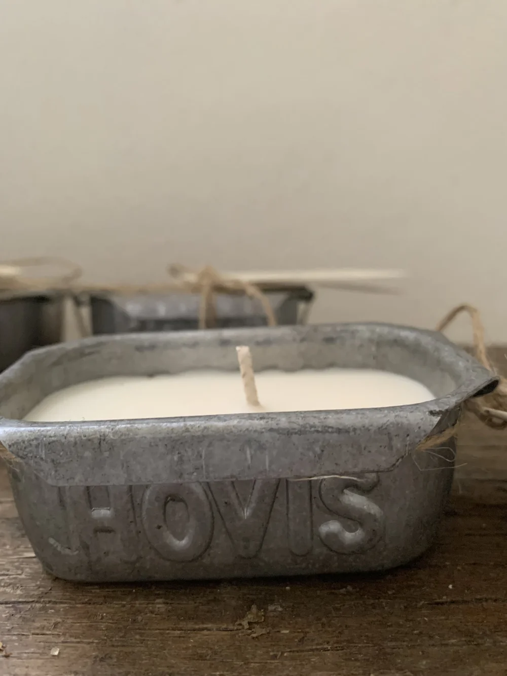 Vintage Mini Hovis Bread Bun Tin Candles — T A Y L O R C O