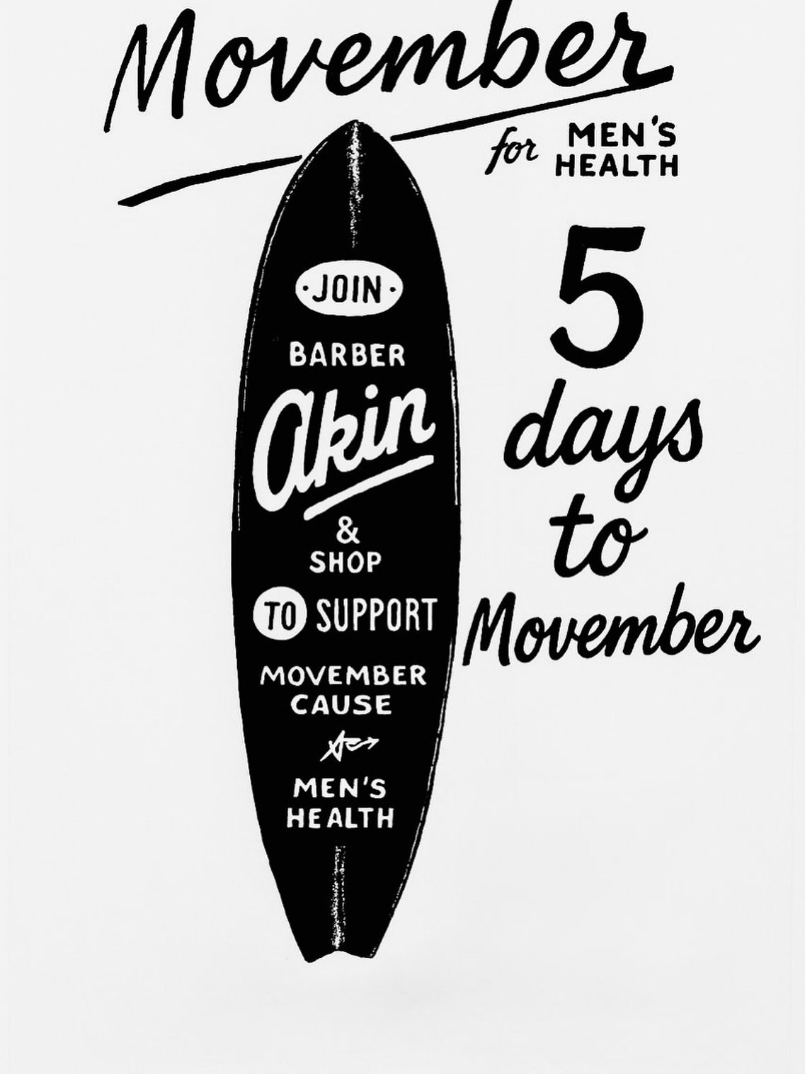 Movember is around the corner.
We&rsquo;ve got a few special collabs lined up this month across the city, all for a good cause.

Curated Cuts, straight razor shaves, and conversations that matter.
Because men&rsquo;s health is worth showing up for.

