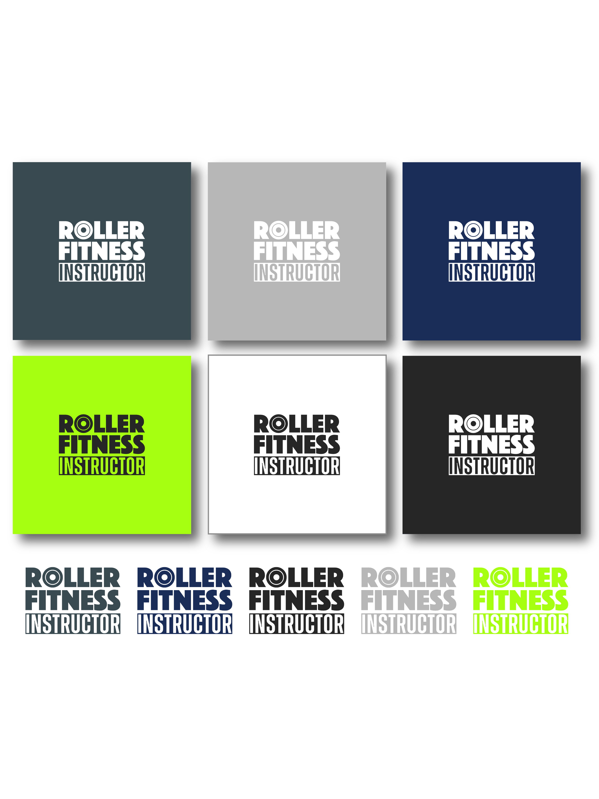 rollerfitness instructor logos