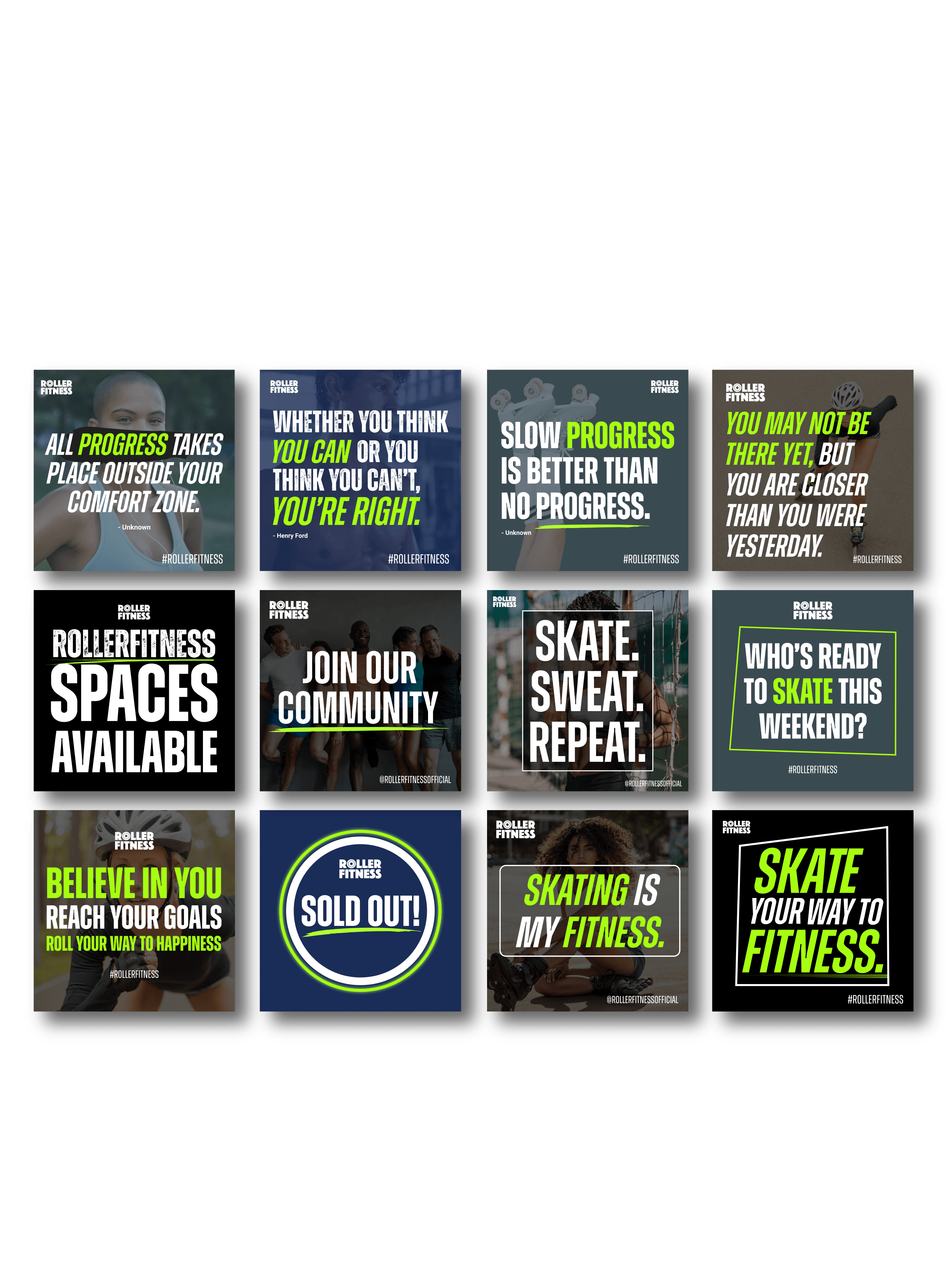 rollerfitness social media artwork pack